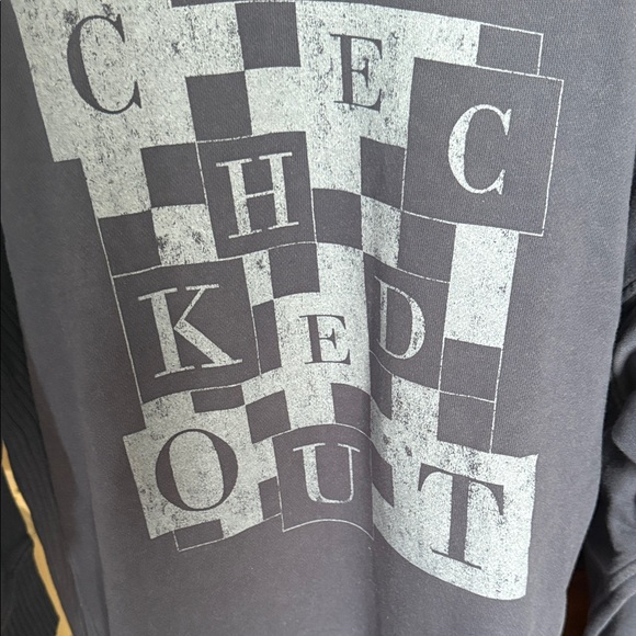 Aerie Navy Graphic Crewneck Sweater - Picture 5 of 6